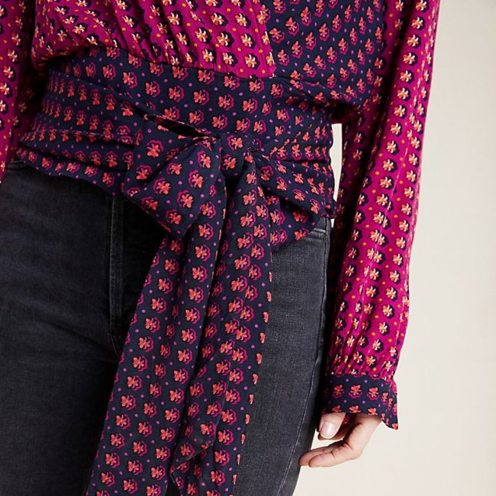 Anthropologie Lisa Puff-Sleeved Blouse - Picture 3 of 6